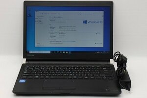 △東芝 dynabook R73/M Celeron 3865U 1.8GHz 4GB 500GB(HDD) 13.3インチ 1366x768 Windows10 Pro 64bit