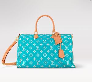 【ドジャース　キケ・ヘルナンデス愛用品】LOUIS VUITTON ルイヴィトン スピーディ50 P9 ターコイズ　モノグラム　旅行バッグ