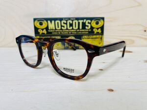 ◆MOSCOT◆LEMTOSH◆モスコット◆レムトッシュ◆眼鏡フレーム 人気 鼈甲柄 セルフレーム ノーズパッド付き 未使用 美品