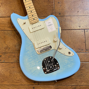 Fender 2024 Collection Made in Japan Hybrid II Jazzmaster Flame Celeste Blue