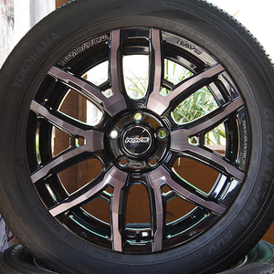 RAYS TEAM DAYTONA F６drive YOKOHAMA GEOLANDAR SUV 225/55R18 225/55-18 4本セット デリカD5 アウトランダー エクリプスクロス他