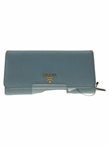 PRADA◆長財布/レザー/BLU/レディース/サフィアーノマルチカラー財布//