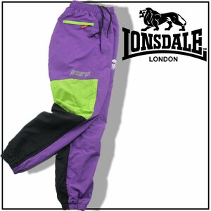 新品 LONSDALE 暖パン! 【裏起毛】ナイロンワッシャー パンツ M リフレクター 秋冬 352038 ロンズデール トレーニング ランニング スポーツ