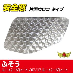 トラック用品 三菱ふそう スーパーグレート/07スーパーグレート/17スーパーグレート 安全窓パネル ウロコ柄/ナビウィンド【送料800円】