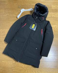 未使用☆[Moncler Genius] 20AW THEMISTO ワッペン ダウンコート ロングダウンジャケット 3 ブラック ルーマニア製 モンクレールジーニアス