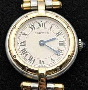 CARTIER　カルティエ　パンテール　ヴァンドーム　SM　3 ロウ　YG/SS コンビ　レディース