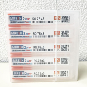 【未開封品】NS TOOL/日進工具 MRBSH230SF R0.75×3 5本set ケース入 ２枚刃ロングネックボールエンドミル焼きばめチャック対応 ※No.1※