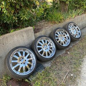 美品 カールソン 2/11 ウルトラライト 21インチ LS460 LS600 LS500 lc500 uvf usf レクサスLS レクサスLC fスポーツ 245/35r21 285/30r21