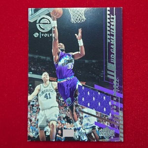 ◆【300枚限定 Game-Used Jersey】Karl Malone NBA UD e-Volve card# EC6-J UD Game Jersey　◇検索：カール・マローン Authentic Jazz