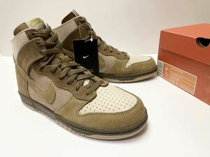 デッド 新品 希少 05年 NIKE DUNK HI NL ナイキ ダンク コンシダード スエード ブラウン us 9.5 JP 27.5 ビンテージ レアカラー 箱付き