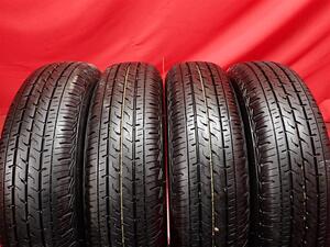 中古タイヤ 145/80R12 80/78N 4本セット ブリヂストン エコピア R710A BRIDGESTONE ECOPIA R710A 9.5分山★n12 エブリィ NV100 クリッパー