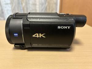 【美品】SONY/ソニー 4K ビデオカメラ FDR-AX60 (内蔵メモリー64GB)【SDXCカード(256GB)・予備バッテリー付】