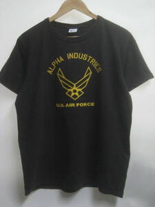 一点物!! ALPHA アルファ ミリタリープリント Tシャツ ALPHA INDUSTRIES U.S.AIR FORCE サイズ MEDIUM