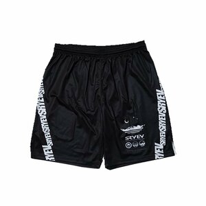 SRYEV (スライヴ) サンダー ハーフパンツ (XL) black | soccer futsal サッカー フットサル ブラック 黒 ドライ パンツ ボトムス