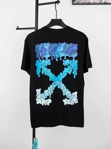 OFF WHITE オフホワイト Tシャツ 半袖 メンズ レディース ストリート カジュアル ブラック M