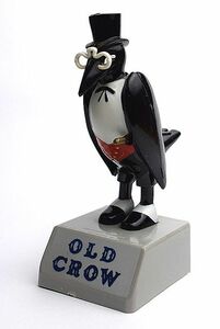 1970’ｓ OLD CROW オールドクロウ ビンテージ バーボン ウイスキー 小 ケンタッキー 検 アドバタイジング TOY ソフビ 貯金箱 企業物 人形