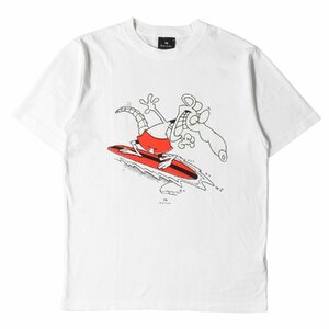 新品 Paul Smith ポールスミス Tシャツ サイズ:M キャラクター グラフィック クルーネック Tシャツ ホワイト 白 トップス カットソー 半袖