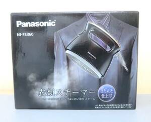 2102ク◆未使用　パナソニック　衣類スチーマー　NI-FS360　ブラック　スチームアイロン◆ 