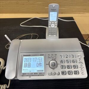 UTZ369 Panasonic パナソニック オタックス FAX 子機付き KX-PZ310-S KX-FKD556-S 通電確認済み　現状品 FAX電話機　