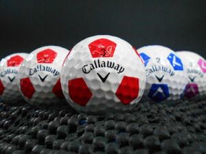 [E3M-10A] Callaway CHROME SOFT X Truvis 2018年モデル カラー混合 25球 シェブ キャロウェイ クロムソフト ロストボール