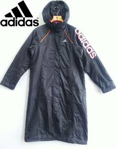 ■adidas*Mサイズ*薄手ベンチコート*中綿*柔らかい*軽量*ふわふわ*スポーツ観戦*サッカー*野球*レディース*アウター*アディダス #4939