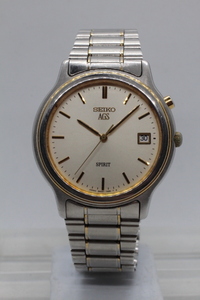 【SEIKO】AGS SPIRITZ ST.STEEL 5M22-7A40 JAPAN 中古品時計 分解掃除必要 24.12.8　