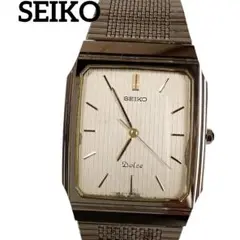 1206-3綺麗 SEIKO DOLCE セイコー 腕時計 稼働 金ゴールド色