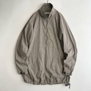 【美品】NONNATIVE size/1 (iz) -HANDYMAN PULLOVER SHIRT- 春夏 薄手 ハーフジップ プルオーバー ロング シャツ 長袖 グレンチェック