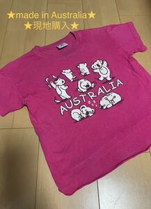 ★現地購入★オーストラリア★半袖Tシャツ★コアラ★130★キッズピンク