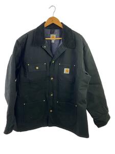 Carhartt◆DUCK CHORE COAT/ダックチョアコート/カバーオール/XL/コットン/BLK