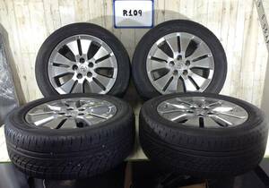 R109　タイヤホイール4本　TOYOTA　アルファード　ヴェルファイア　5H/PCD114.3　225/55R17　7J　Offset+45　ラジアルタイヤ　YOKOHAMA