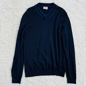 美品　ARMANI アルマーニコレクション　Vネック　薄手ウール　ニット セーター