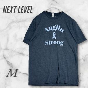 ネクストレベル　Tシャツ/カットソー　半袖 プリント ロゴ ネイビー 紺　M 2894 531