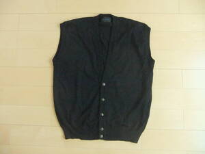 MADE IN ITALY ISTANTE WOOL VEST サイズ48 黒 black イタリア製 ウール ベスト アイベックス 山羊