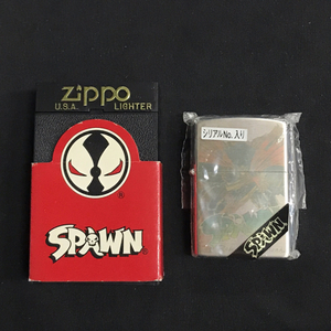 送料360円 ジッポー スポーン SPAWN デザイン アメコミ No.0004 シルバーカラー オイルライター QR061-120 同梱NG