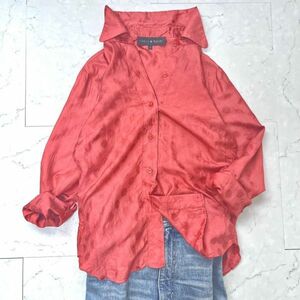 【イザベルマラン】isabel marant フランス製 美品 シルク ドット 水玉 襟付き　シャツ ブラウス ピンク Mサイズ　