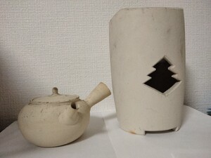 煎茶道具　涼炉　ボーフラ　湯瓶　古美術　