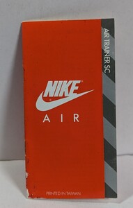 当時物　87年ナイキ エア トレーナーSC 87年NIKE AIR TRAINER SC 付属品　オレンジタグ