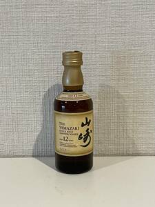 サントリーシングルモルトウイスキー山崎１２年ミニチュアボトル（５０ml）THE YAMAZAKI SINGLE MALT JAPANESE WHISKY １本　ミニボトル