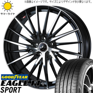 CRZ スイフトスポーツ 205/45R17 ホイールセット | グッドイヤー F1 スポーツ & レオニス FR 17インチ 5穴114.3