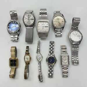 S223-□ 腕時計 10点 まとめ セット メンズ レディース SEIKO セイコー 7546-7010/1N01-0JP0/10-7001/4N0150/6119-7000/7019-7210 他