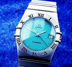 OMEGA オメガ Constellation コンステレーション Steel Tiffany Dial メンズ クォーツ ( 美品, 電池新品) / 32 mm