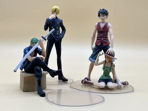 中古品 箱無 訳あり含 セット ワンピース dramatic showcase 2nd season フィギュア ONE PIECE ルフィ ゾロサンジ ナミ