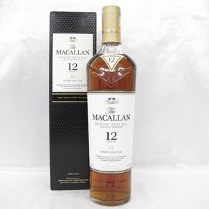 【未開栓】The MACALLAN ザ・マッカラン 12年 シェリーオーク ウイスキー 700ml 40% 箱付 11764010 0120