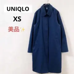 【美品】UNIQLO ユニクロ ステンカラーコート 撥水加工 きれいめ 上品　雨