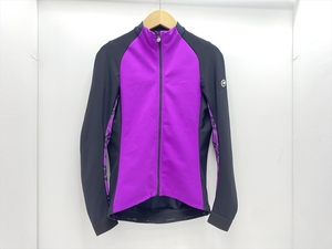 下松)assos アソス サイクルジャケット UMA GT Spring Fall Jacket CLIMA CODE 2/3 Sサイズ 黒/紫系 ◆★B240901R12B MJ01A