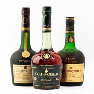 COURVOISIER クルボアジェ VSOP ナポレオン コニャック ブランデー 40度 700ml×3本 #4200