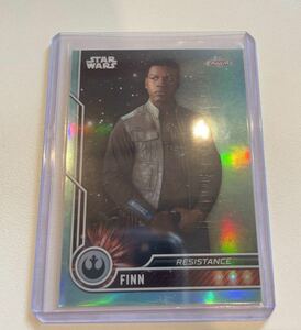 2023 Topps Chrome Star Wars No.68 Aqua Refractor #/199, Finn Resistance シングルカード　状態写真にて判断お願い致します