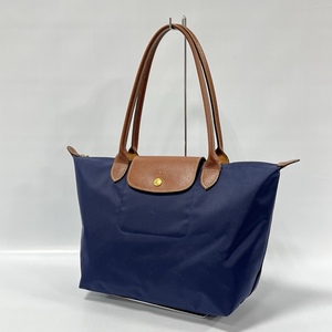 LONGCHAMP/ロンシャン/LE PLIAGE SHOPPING/MODELE DEPOSE/ LIG/M/02 /ル プリアージュ ショッピング/ナイロントートバッグ/ネイビー