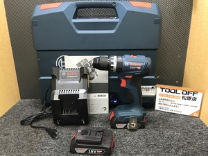 013♪おすすめ商品♪BOSCH ボッシュ コードレス振動ドライバードリル GSB18V-45 18V　バッテリー×2充電器付